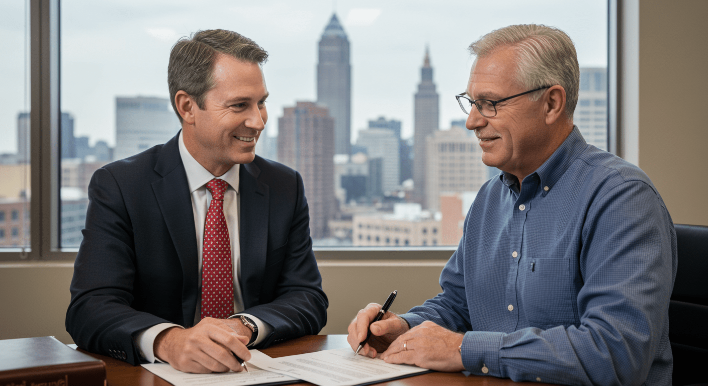 Client meeting with an estate planning attorney in Cleveland | Costaras Law