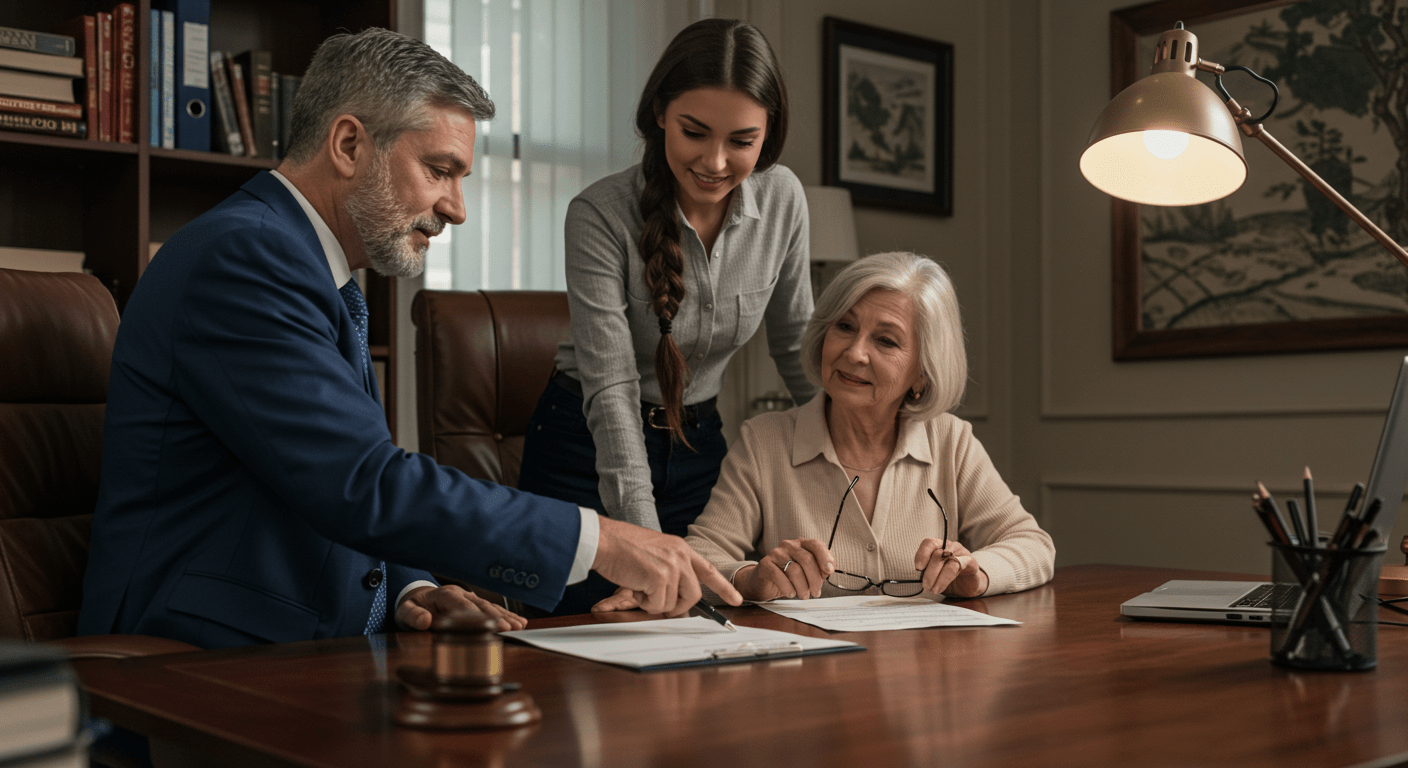 Attorney reviewing Power of Attorney documents with client in Cleveland | Costaras Law