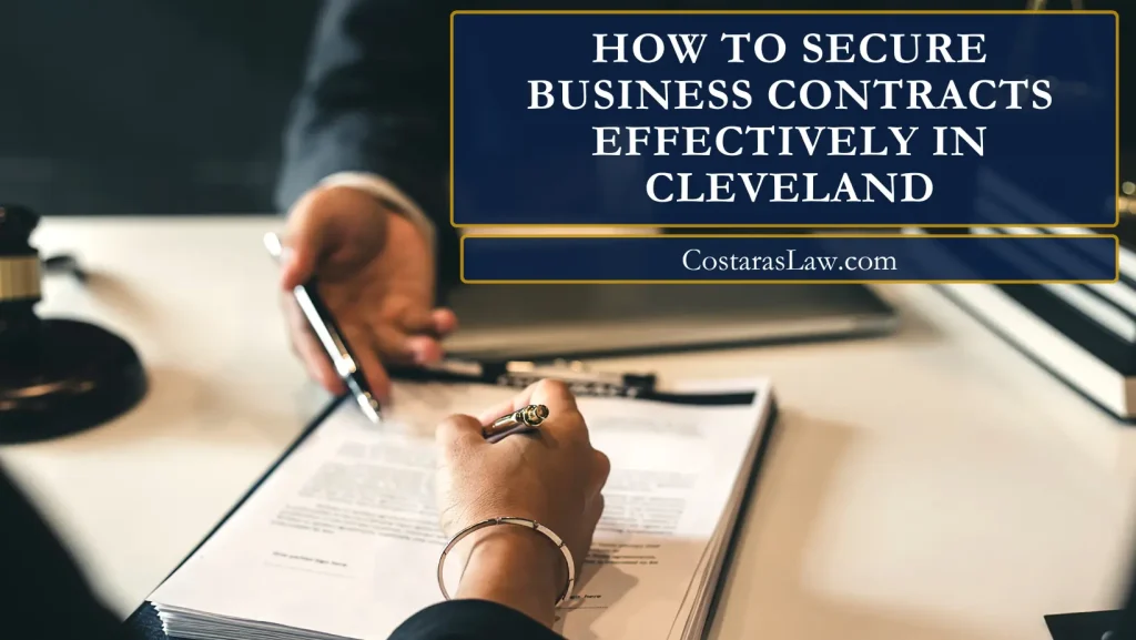 How to Secure Business Contracts Effectively in Cleveland