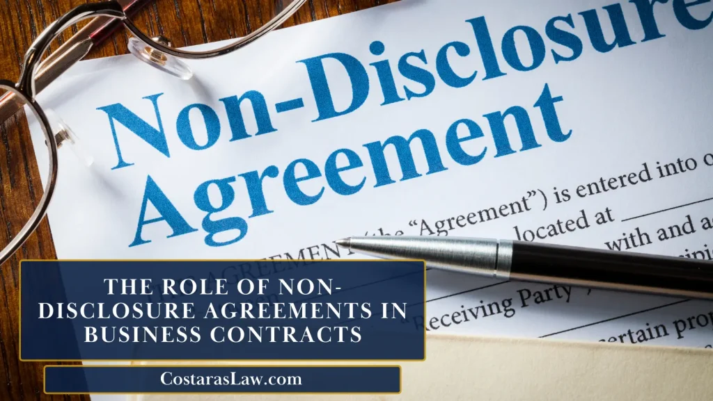 Non-disclosure agreement document with a pen, illustrating the role of NDAs in business contracts.