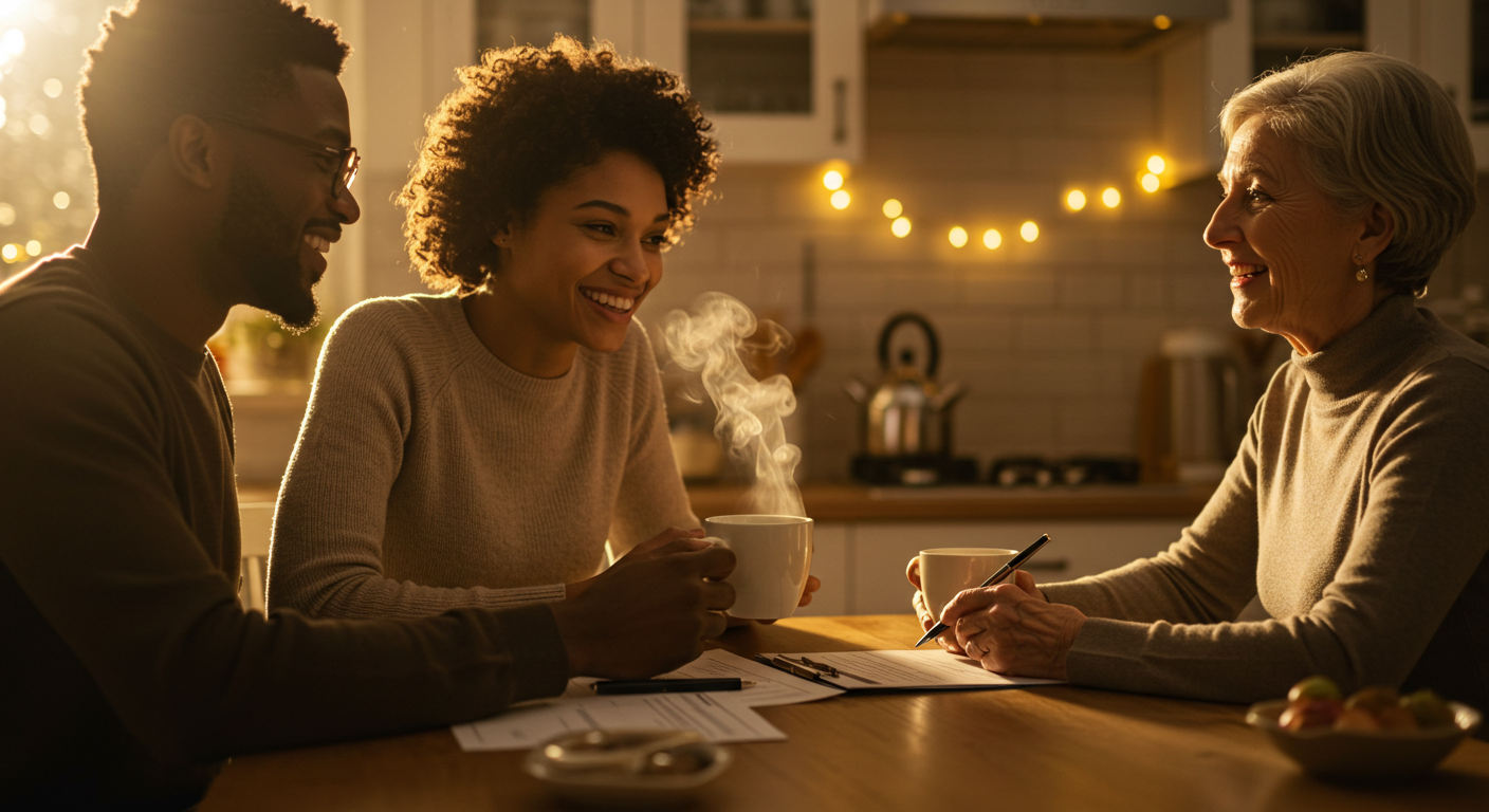 Caring family discussing guardianship options with an attorney | Costaras Law